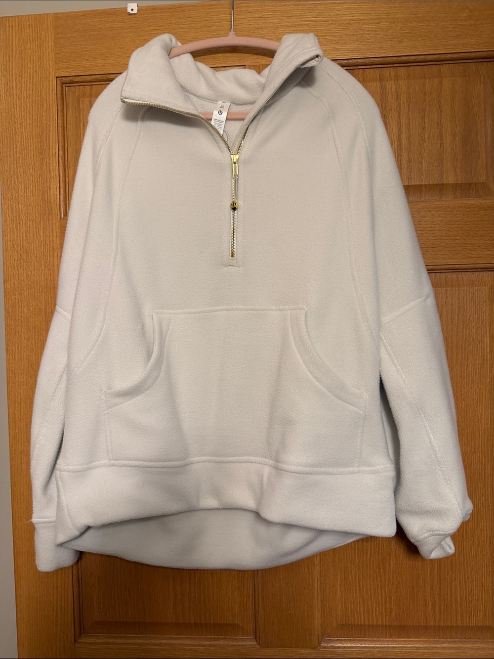 lululemon athletica Cream Half-Zip Fleece Pullover